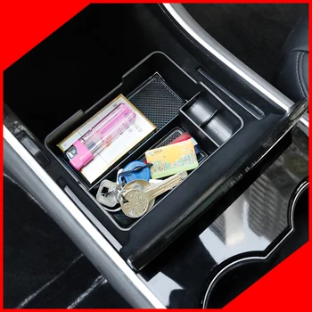 

Accessories Car Central Armrest Storage Box Auto Container Glove Organizer CaseFor Tesla Model 3 BlueStar 2017 2018 2019
