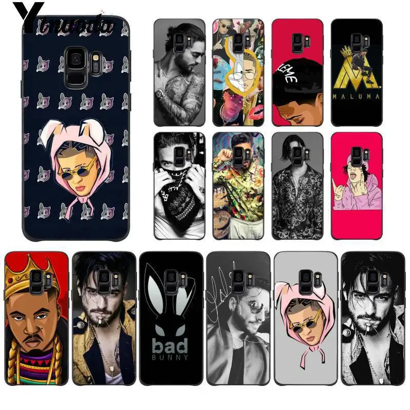 

Yinuoda Bad Bunny Maluma Ozuna POP Hip Hop Rapper DIY Phone Case for Samsung Galaxy S9 plus S7 edge S6 edge plus S5 S8 plus case