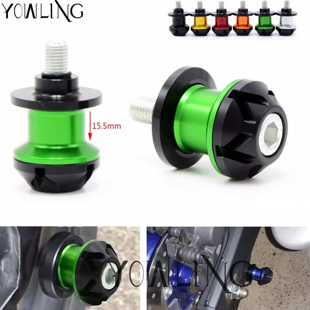 10mm Spools Slider Rear SwingArm Swing Arm Stand Cover For Kawasaki Ninja 300 2013-2016