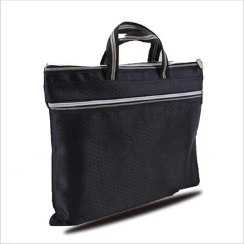 

1PCS A4 portable information bag portable double extraction information bag office file bag desktop organizer folder