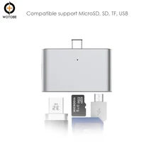 Type-C устройство для чтения карт мобильного телефона Совместимость с поддержкой MicroSD, SD, TF, USB для Mac Book iPad Pro samsung huawei Xiaomi Yijia LG и т. д