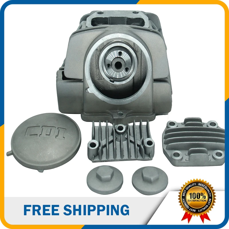 

Motorcycle Parts Accessories 125cc Air-cooled Cylinder Head With 5 Caps For Zongshen Yinxiang Horizontal 125cc Engine