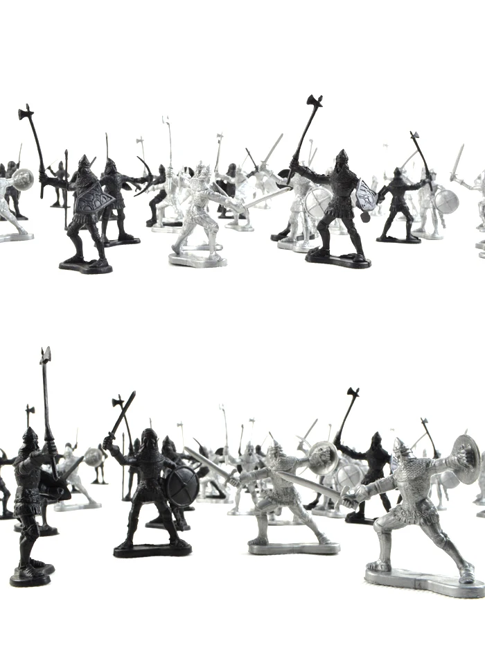 MODEL-FANS-60pcs-lot-Ancient-Roman-medieval-warfare-army-soldiers-character-models