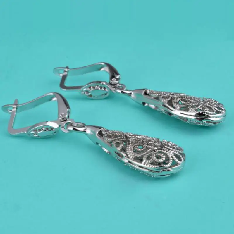 Женские серьги кольца с серебряным покрытием пробы|long earrings silver|earrings silver longearrings long