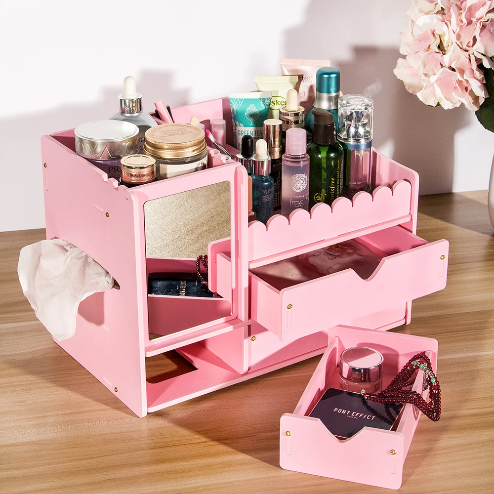 2019 la nueva actualización de Organizador de maquillaje de plástico impermeable PVC caja de baño Rangement cosméticos Organizador de almacenamiento de cosméticos herramienta 2019 la nueva actualización de Organizador de maquillaje de plástico impermeable PVC caja de baño Rangement cosméticos Organizador de almacenamiento de cosméticos herramienta