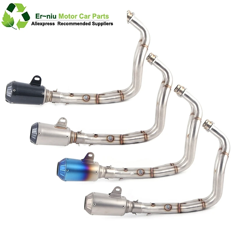 

MT07 FZ07 motorcycle Exhaust Full system Slip-On For Yamaha MT-07 FZ-07 Tracer 2014-2017 with Muffler XSR700 2016-2017