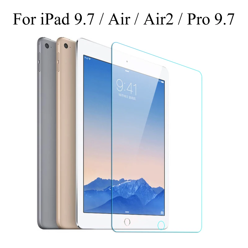 Закаленное стекло 9H HD для Apple iPad 9 7 2018 2017 Защитная пленка 5 / 6 Air 2 pro 7|Защитные экраны