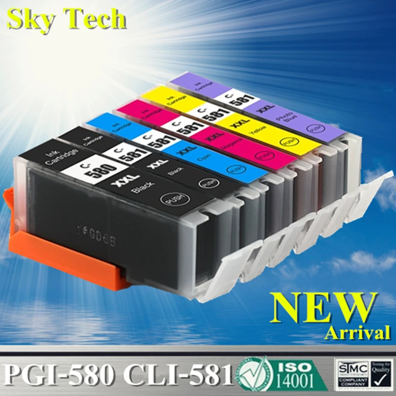 Compatible Ink Cartridges For PGI580 CLI581 , PGI 580 CLI 581 For Canon Pixma TR7550 TR8550 