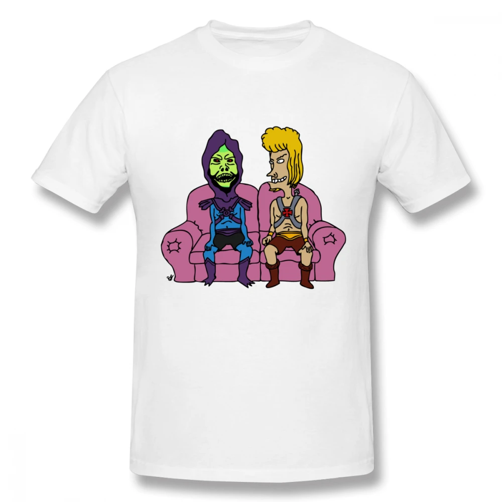 

Funny Masters of the Universe He-man And Universe Skeletor T shirt For Man Soft Slim Organic Cotton Free Shipping T Shirt