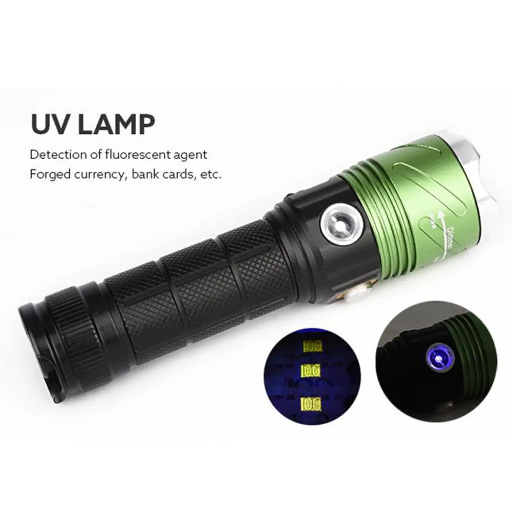 

FGHGF 2018 XML L2 LED Scuba Diving Underwater 500M Flashlight Torch Waterproof Set 18650 battery Professional Waterproof 500M