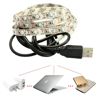 

1M USB Strip Light 60leds 3528SMD NON-Waterproof 5V 8mm(width)+ USB Port Cable To Notebook PC TV background Lighting Kit