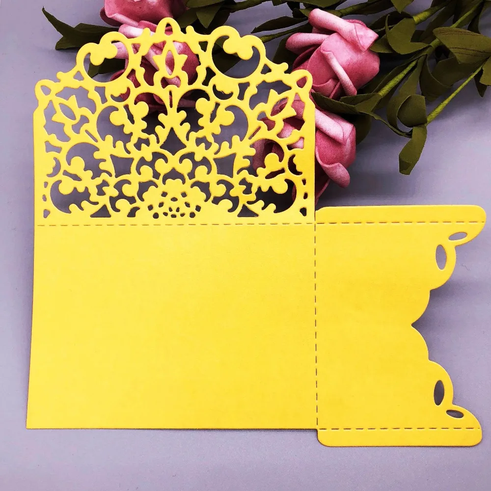 

Lace Invitation Card Metal Cutting Die for DIY Scrapbooking Album Card Paper Crafts Diecut Embossing Template 2019 Dies Cuts