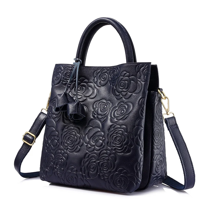 Женская сумка из натуральной кожи с короткими ручками REALER|genuine leather bag|bag ladiestote bag |