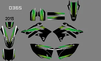 

0365 motorcycle Team Graphic & Backgrounds Decal Stiker Kits for Kawasaki KXF450 2013