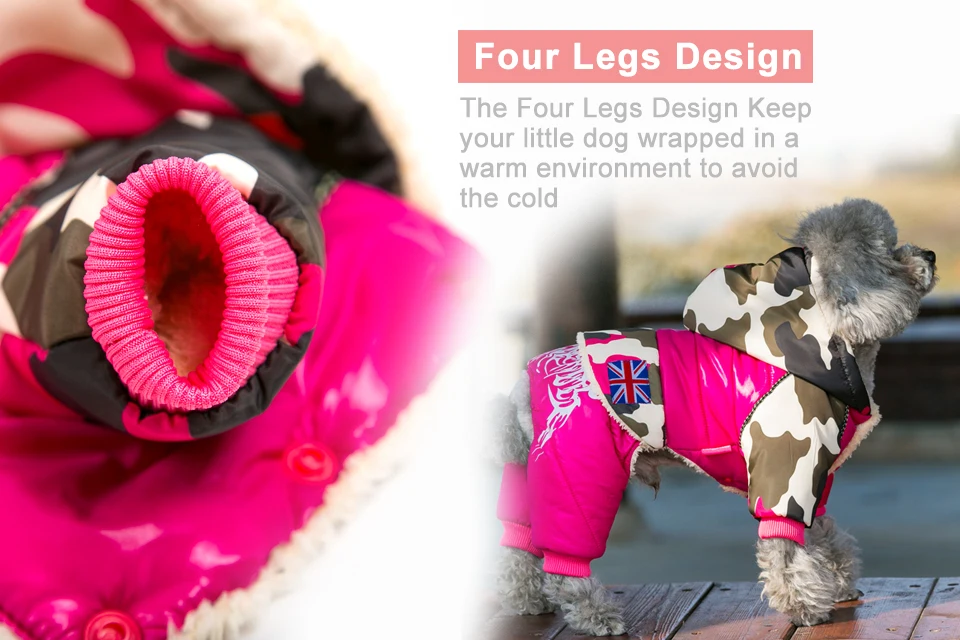 2018 Waterproof Fabric Pet Dog Clothes Thickening Warm Camouflage Dog Coat Jacket Clothing For Chihuahua Small Large Dogs S-XXL (9)