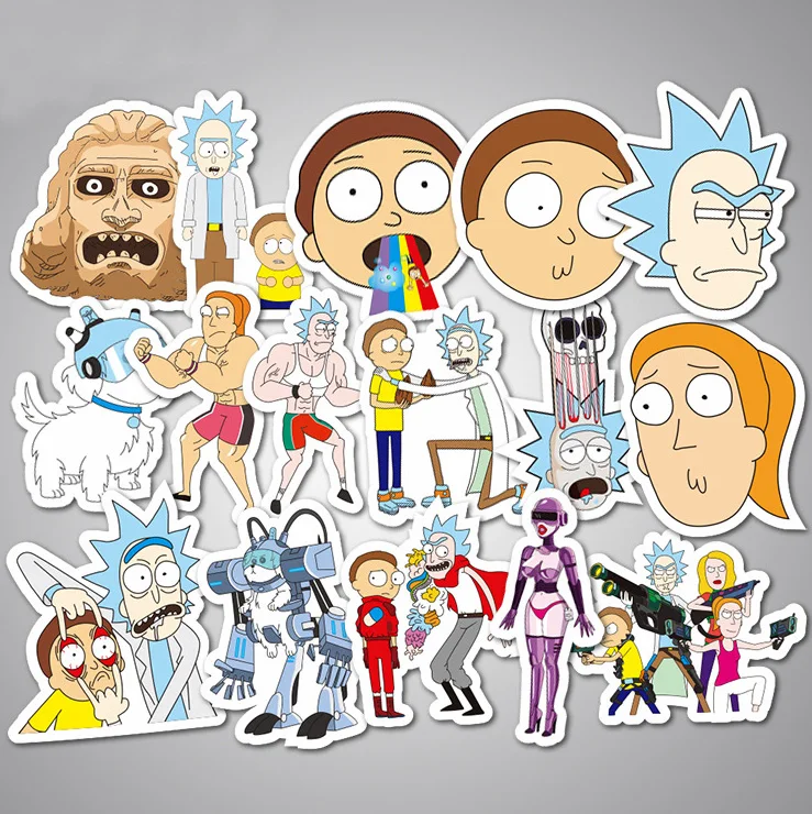 3/5/10 шт. водонепроницаемые наклейки Рик|rick and morty sticker|stickers forstickers for wall |