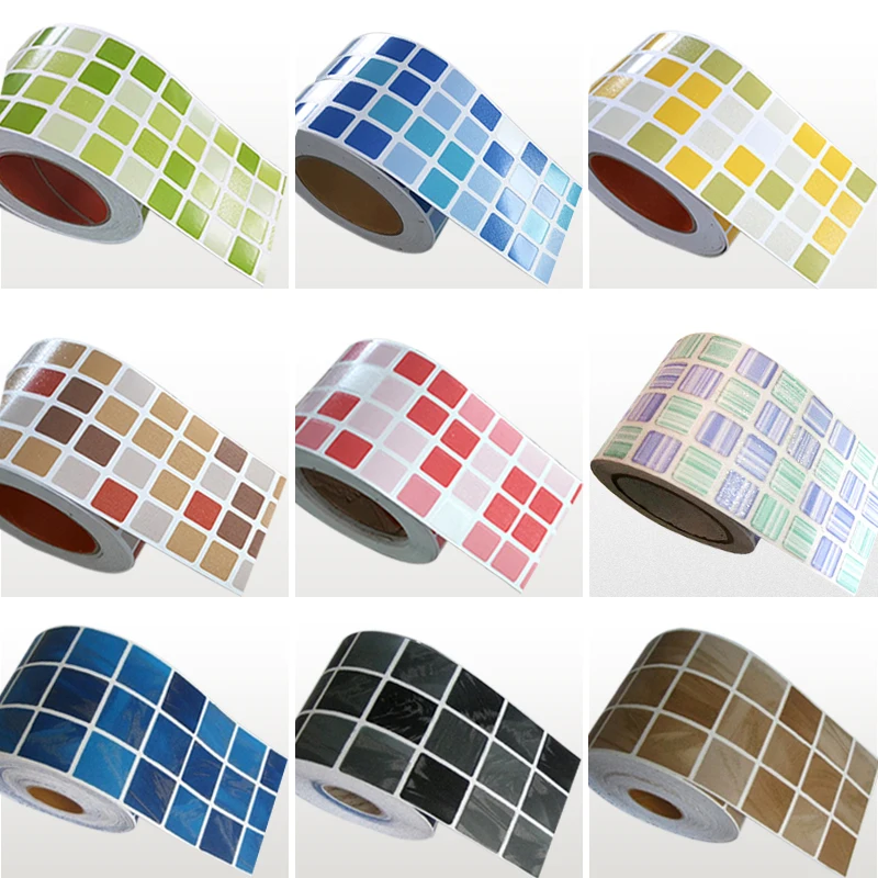 kitchen waist line stickers, mosaic wall stickers, bathroom play