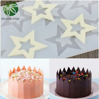 

Silicone Chocolate Inserts DIY Chocolate Baking Decorating Mould Fence Geometry Shapes Cake Mold Cake Insert Mold Bakeware