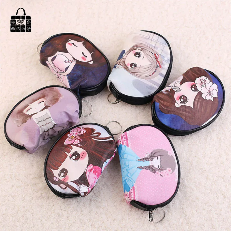 

RoseDiary Women Coin Purse PULeather children Small Clutch Wristlet lady Wallet Girl Change Pocket Pouch zipper Bag Keys Case