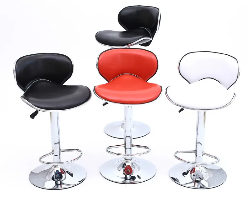 

Quality Lifting Swivel Bar Counter Chair Rotating Adjustable Height Bar Stool Chair Stainless Steel Stent cadeira 3 Colors