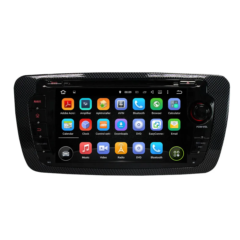 Discount Android 8.0 octa core 4GB RAM car dvd player for SEAT IBIZA 2013 ips touch screen head units tape recorder radio with gps 1