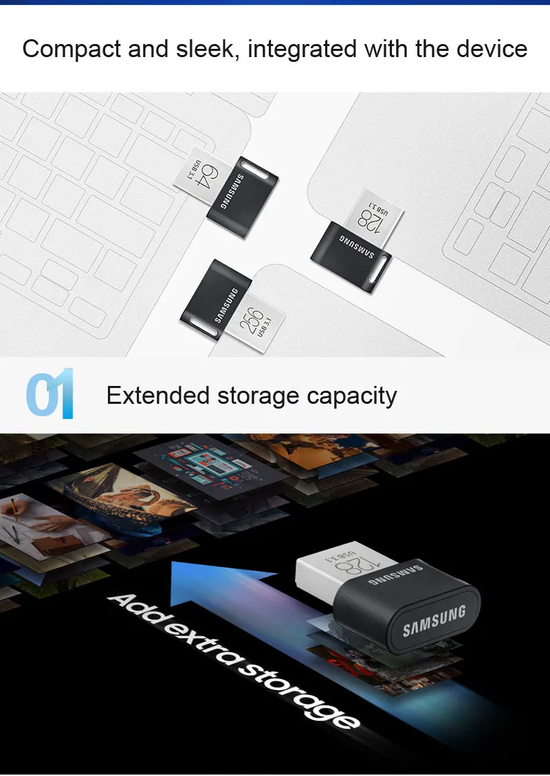 SAMSUNG USB 3,1, новинка, USB флеш-накопитель, 32 ГБ, 64 ГБ, 200 м/с, флешка, металлическая мини-карта памяти usb, 128 ГБ, 256 ГБ, 300 м/с, флеш-накопитель