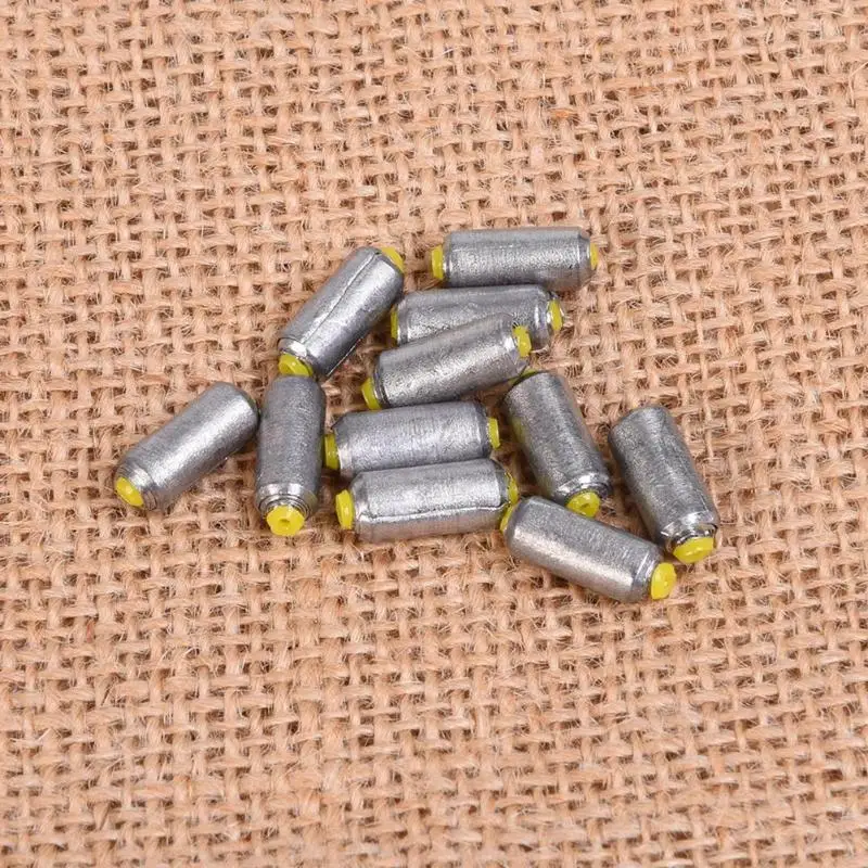 50pcs Cylindrical Lead Weights Lead Shot Fishing Sinker Kit Fishing