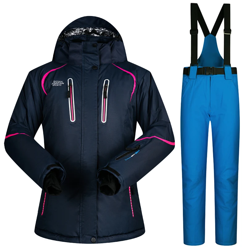 سترة تزلج النساء 2018 الشتاء جودة عالية يندبروف ماء تنفس بدلة تزلج النساء الحرارية على الجليد الثلوج سترة و بانت سترة تزلج النساء 2018 الشتاء جودة عالية يندبروف ماء تنفس بدلة تزلج النساء الحرارية على الجليد الثلوج سترة و بانت