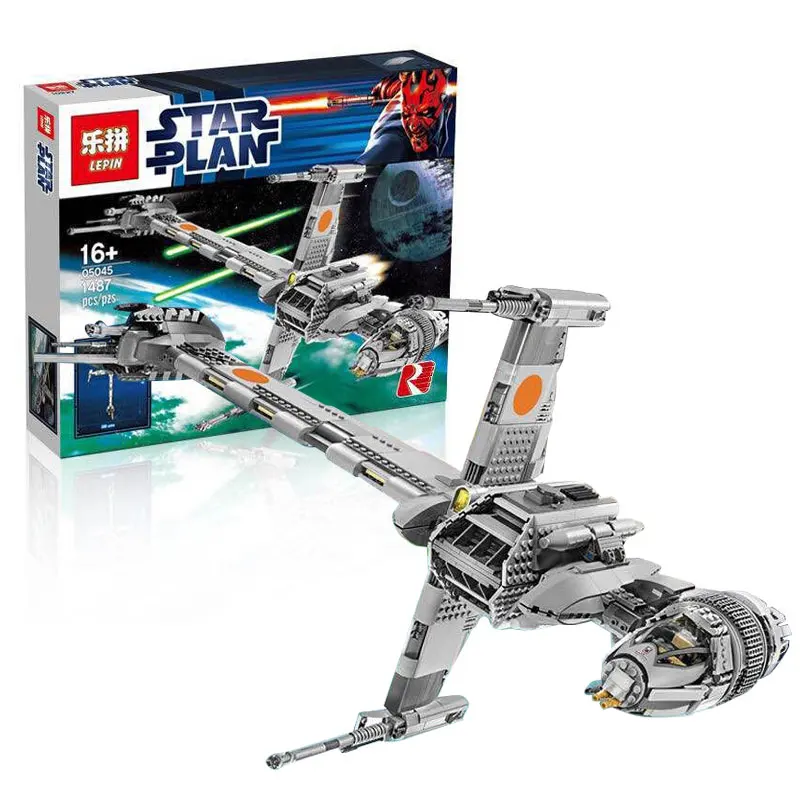 

LEPIN 05045 1487pcs Genuine New Star Series Wars The B-wing Starfighter Educational Building Blocks Bricks Toys Gift 10227