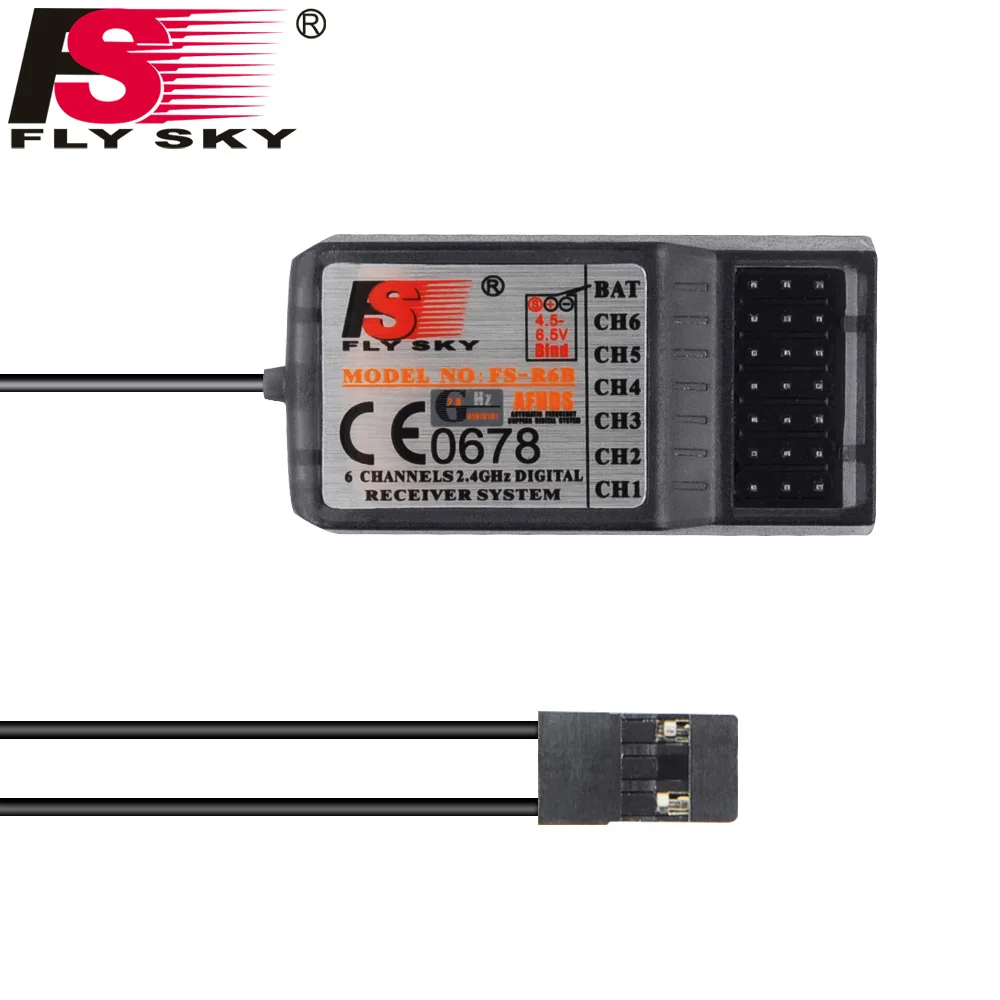 

Fly Sky FS-R6B FS R6B 2.4G 6CH RC receiver For RC Transmitter Fly Sky FS-CT6B FS-T6 9ch TH9X TH9B
