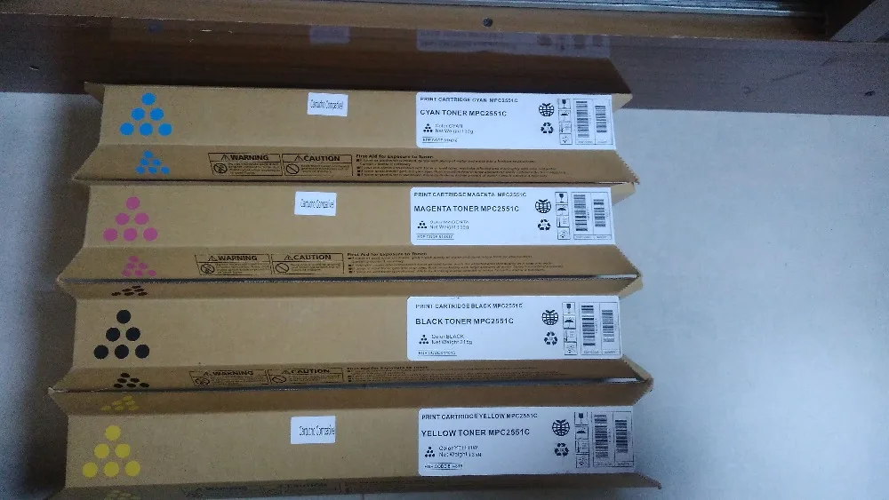 

lot/4 pc. toner cartridge compatible for Ricoh Aficio C2010 C2030 C2530 C2050 C2550C