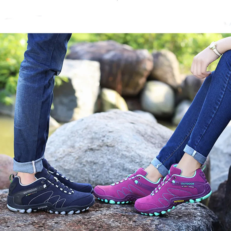 Мужская и Женская водонепроницаемая походная обувь, обувь для альпинизма, пара уличных треккинговых ботинок, Мужские дышащие походные охотничьи ботинки
