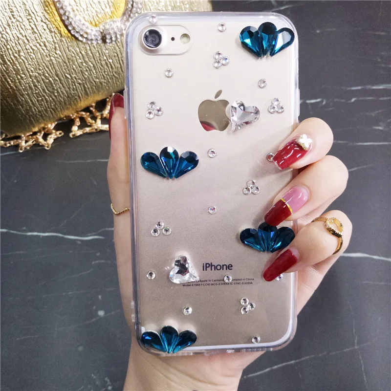 Роскошный блестящий чехол LaMaDiaa со стразами и кристаллами для Huawei P30 P20 Mate 30 20 Pro Honor
