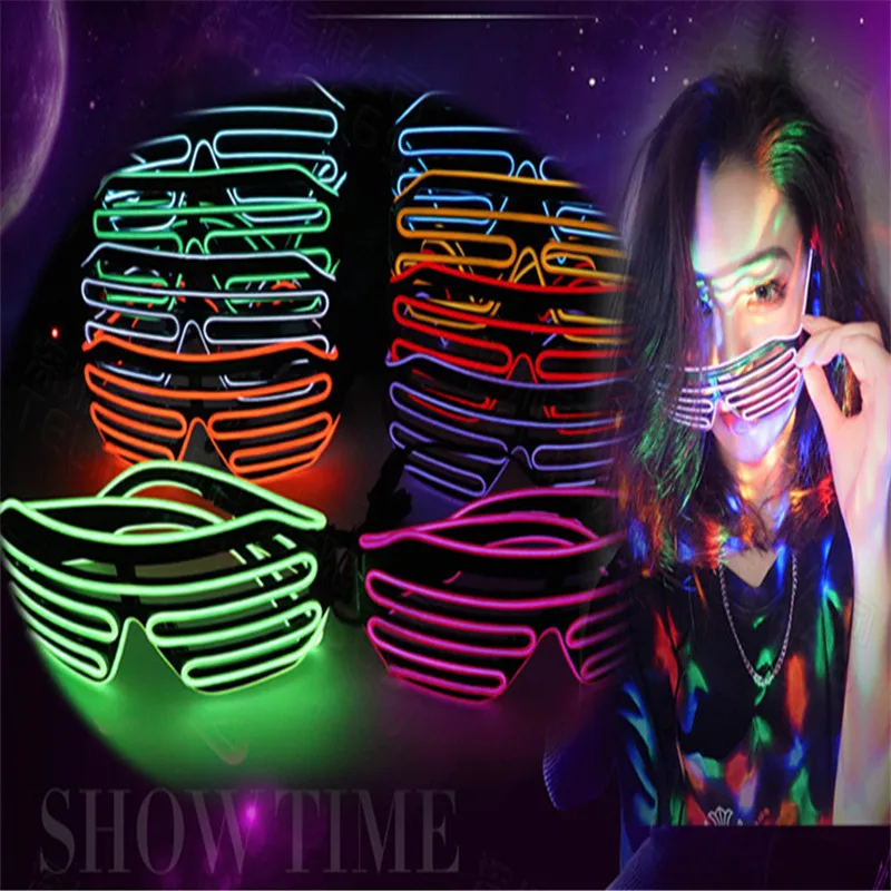 Новинка светодиодные очки Light Up Оттенки мигающий световой Rave ночь деятельности