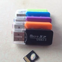 high speed tf High Speed Mini USB 2.0 Micro SD TF T-Flash Memory Card Reader Adapter for PC Laptop Usb Card Reader (3)