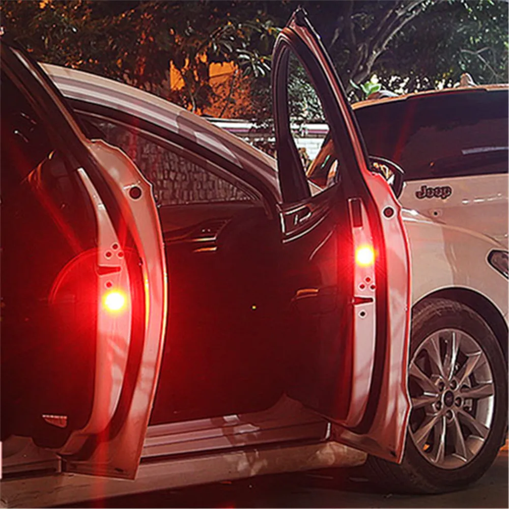 2 шт., автомобильный предупреждающий светильник для открывания двери, 5 светодиодных парковочных сигнальных ламп, беспроводной мигающий светильник для предотвращения столкновений, охранный автомобильный стробоскопический светильник