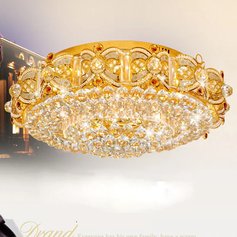 Z Modern K9 Crystal Ball Chain LED Ceiling Lamp Round Cone Art Deco Luxury Lustre E14 Light for Hall Sittingroom Bedroom Lamp