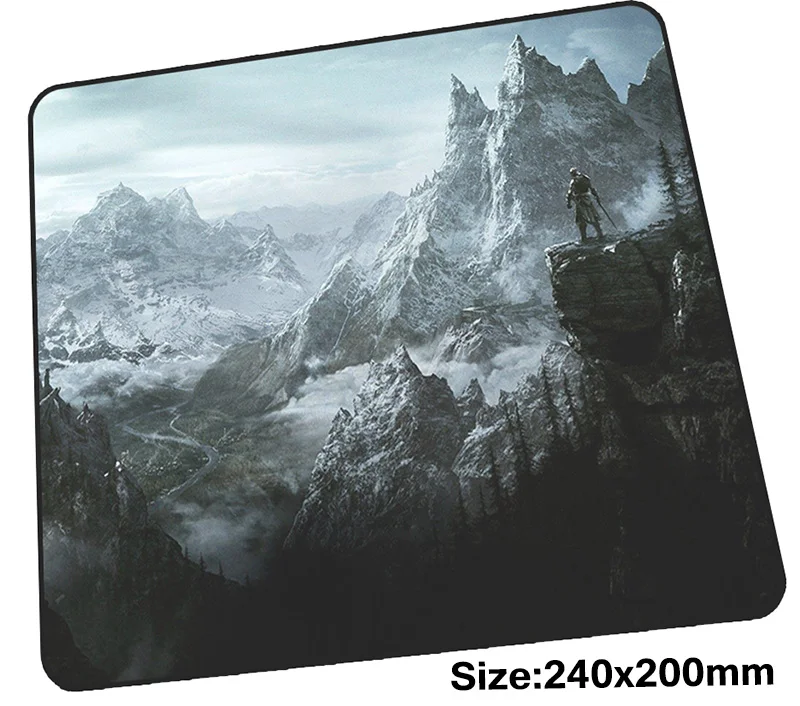 Игровой коврик для мыши skyrim 240x200 мм нетбука милый игровой большой настольный