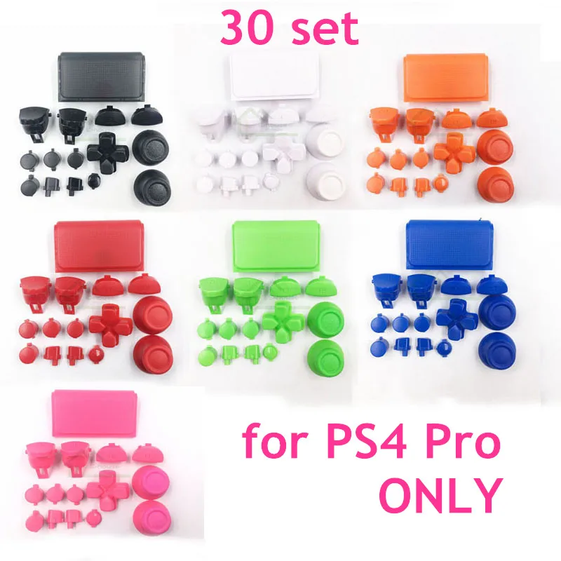 30 компл. L1 R1 L2 R2 кнопки для PS4 Pro контроллер Thumbstick колпачок комплект 4 0 JDS 040 JDM ремонт