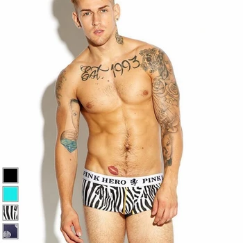 

Fashion Animal Printed U-Bag Men's Short Flat-Angled Underwear Mr. Wild Hard Underwear Cotton stretch Briefs