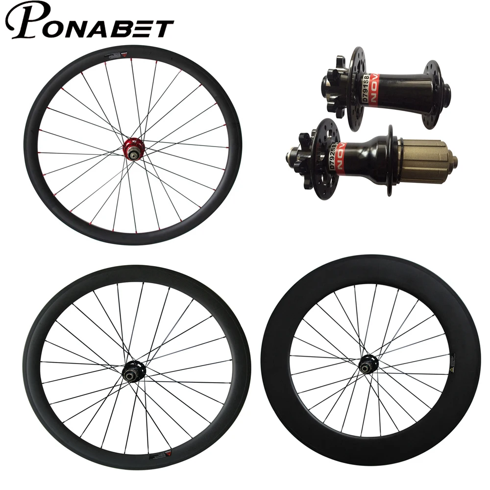 PONABET 700C 38 мм/50 мм/60 мм/88 мм клинчер/трубчатый Novatec дисковый тормоз углеродное