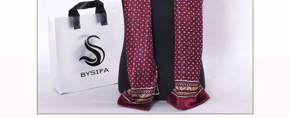 men's scarves [BYSIFA] Male Small Square Plaid Scarves Apparel Accessories 100% Mulberry Silk Long Scarves Black,Navy Blue,Wine Red 160*26cm mens scarf for summer