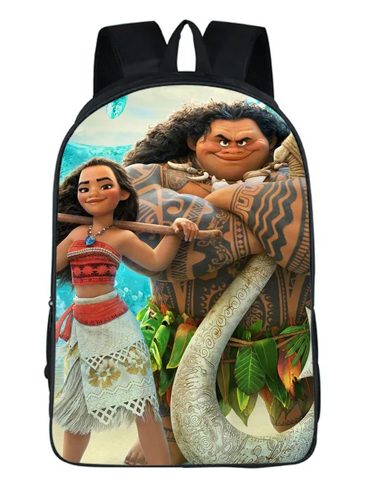 

16 Inch Oceana Moana Kids Backpack Shoulderbag Pencil Bag Moana Mochila Feminina Orthopedic Children Travel Bag School Bag