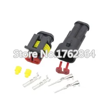 5 sets 2 Pin AMP 1.5 Connectors,DJ7021-1.5 Waterproof Electrical Wire Connector Plug, Xenon lamp connector Automobile Connectors