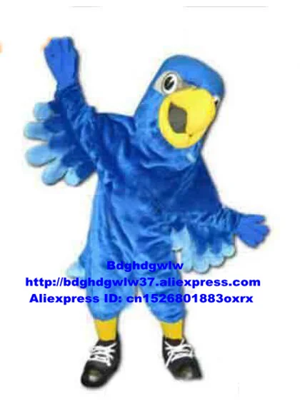 Blue Long Fur Hawk Falcon Tercel Tiercel Vulture Bald Eagle Mascot Costume Adult Animation Film Farewell Banquet zx766 | Тематическая