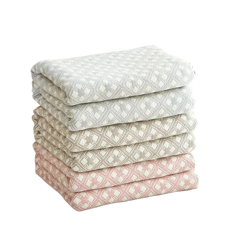 Maze Plaid 100 Cotton Washing gauze Towel quilt Coverlet Blanket Throw