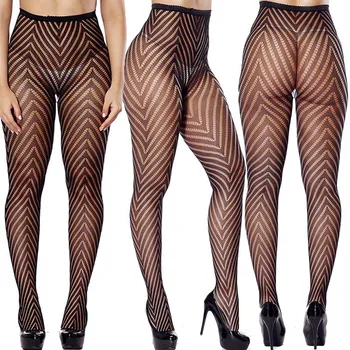 

Skinny Pantyhose Women Black Lace Stockings Sexy Tights Female Fishnet Pantyhose Fashion Pattern Nylon Stockings Party Club Wear