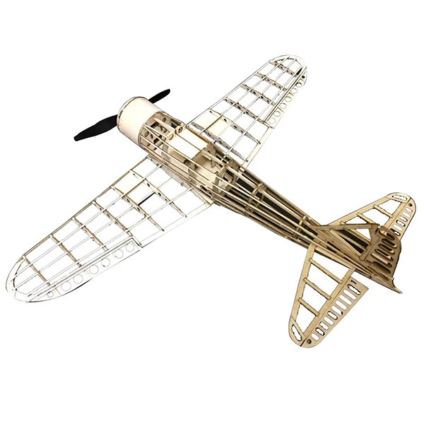 

Mini Zero Fighter 435mm Wingspan Balsa Wood Laser Cut RC Airplane KIT