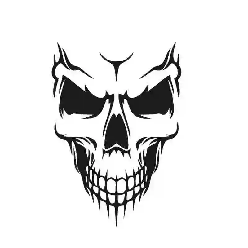 Череп злой рисунок