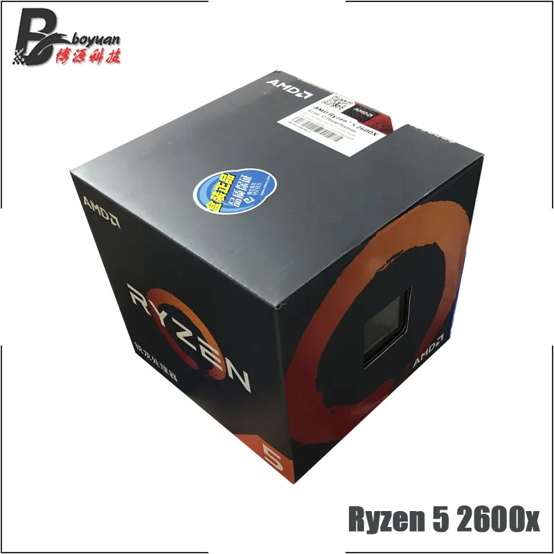 

AMD Ryzen 5 2600X R5 2600X 3.6 GHz Six-Core Twelve-Thread CPU Processor L3=16M 95W YD260XBCM6IAF Socket AM4 New and with fan